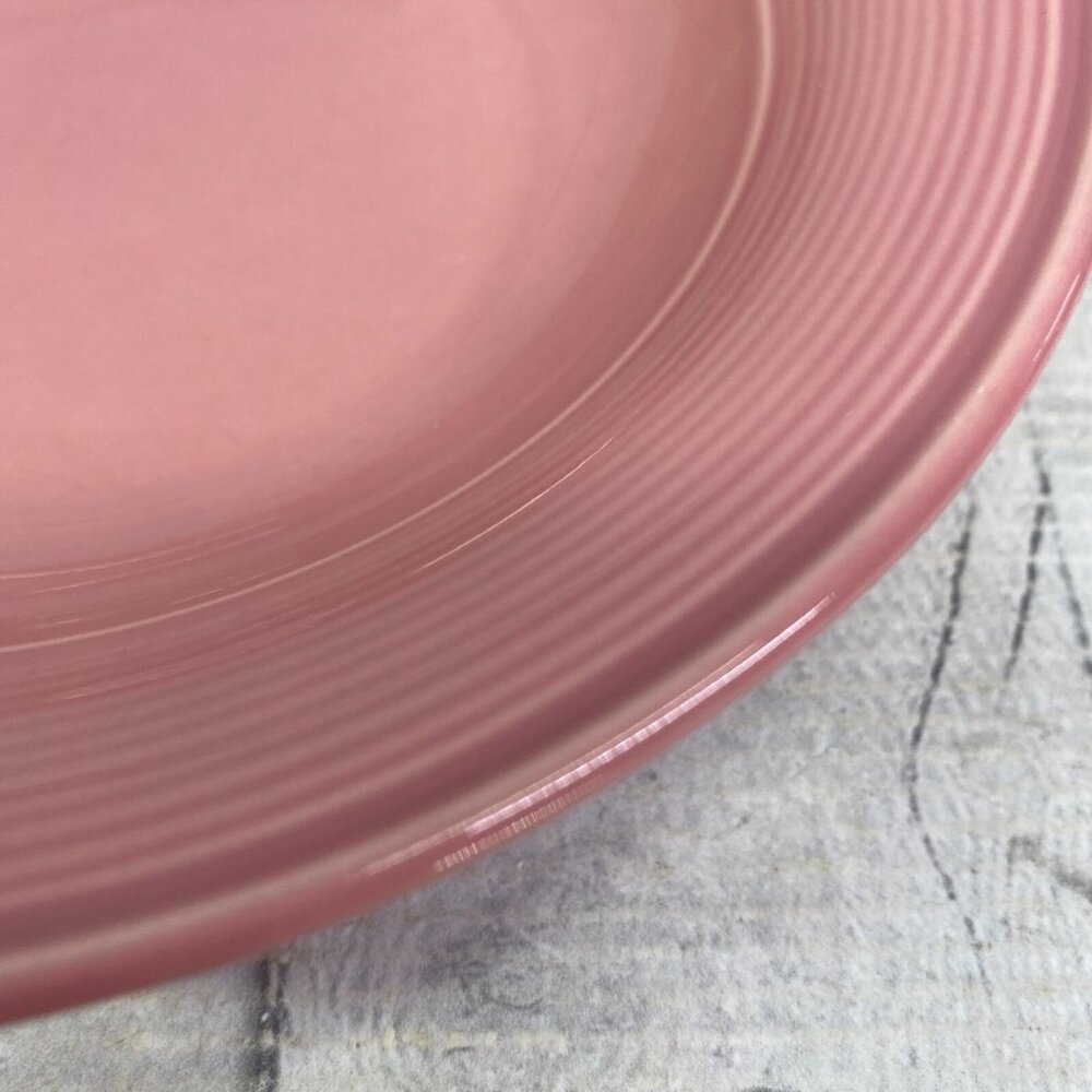 Nancy Calhoun DARK ROSE Japan Solid Color Smooth Stoneware Rim Soup Bowls Set 2 - Picture 10 of 15